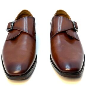 Florsheim Men's Ravello Monk Strap Dress Shoes Cognac Size 10M NWT/BOX